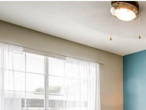 Master Bedroom with ceiling fan and lots of natural light